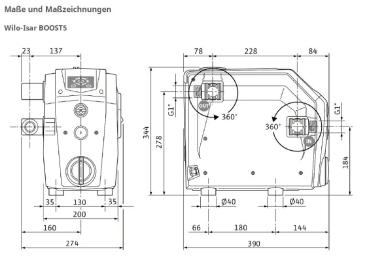 Wilo Isar Boost5-E-3 Automatik-Druckerhöhungspumpe Hauswasserwerk 4243583